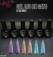 Ojo De Gato R.S Nails Gama Chameleon Ceramic (6PCS) - Multicolor - Ver 1