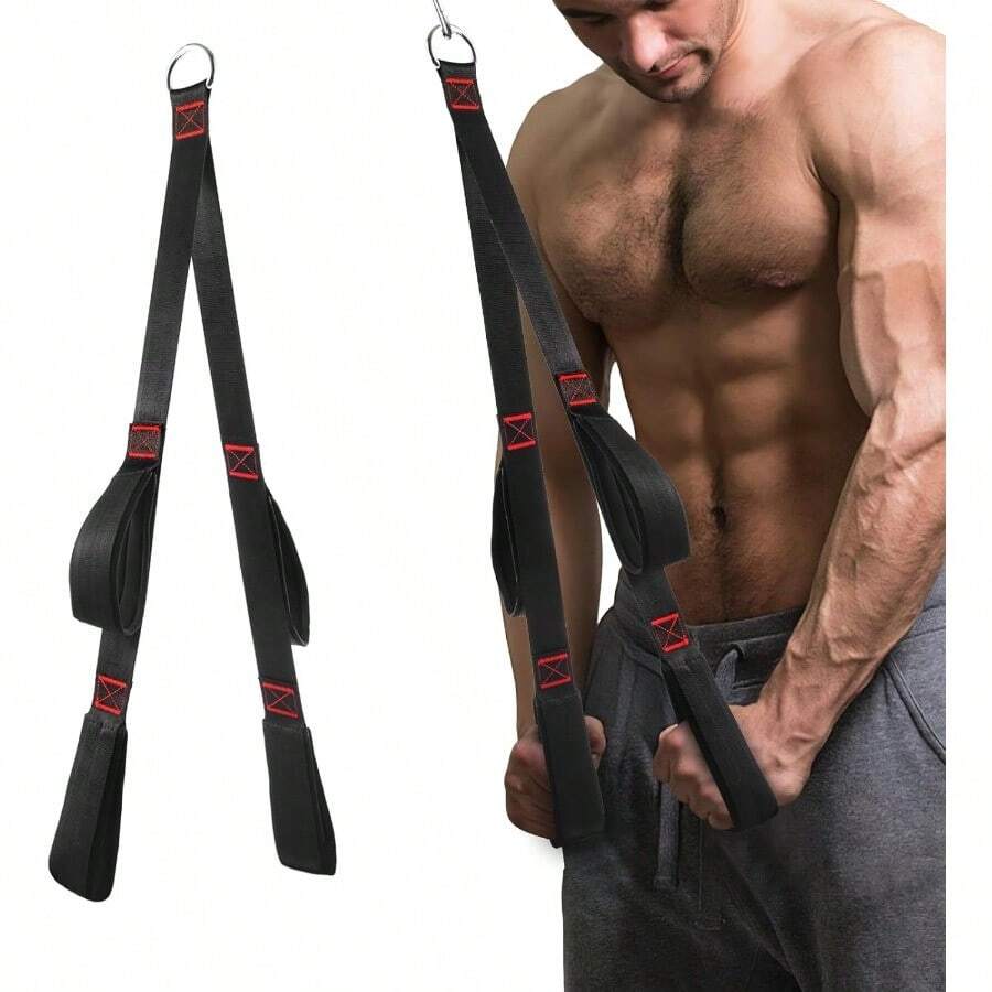 Fitness LAT And Lift Pulley System Upgraded Weight Cable Pulley LAT Pull Down Machine Attachments Home Gym Training Equipment For Biceps Curl Triceps Forearm - BlackLLD - 查看 1