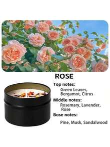 1 Nến thơm hoa cổ điển trong hộp thiếc, sáp đậu nành tự nhiên, hương thơm lâu dài, thích hợp cho không gian gia đình | Quà tặng thanh lịch, đồ dùng tiệc tùng, trang trí phòng (Vị trí hoa khô ngẫu nhiên do làm thủ công) - Nhiều màu - Xem 17