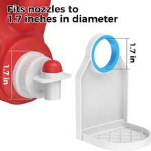 Laundry Detergent Dispenser, Upgraded Nozzle, Easy Switching, No Residue, White Plastic Cup Holder And Drip Tray - 如圖所示 - 查看 5