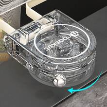 Suction Cup Kitchen Sink Strainer Holder, Anti-Clogging Mesh For Food Scraps, Dishwashing Sink, Waste Drainage Holder - Milky White - Suction Cup Drain Rack + Mesh Bag (100 Pieces) - View 3