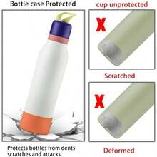2 botas de silicona para botella de agua   Twist de 24 onzas, funda protectora antideslizante aplicable para   Twist - 2+2 Naranja - Ver 6