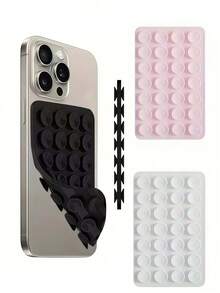 1个双面28槽加厚防滑手机支架，另附赠1个随机支架。适用于自拍和视频拍摄，抓力强劲，适配大多数手机，耐用光滑的硅胶吸盘，可用于汽车玻璃、淋浴房等场所，是理想的视频录制和摄影手机配件。