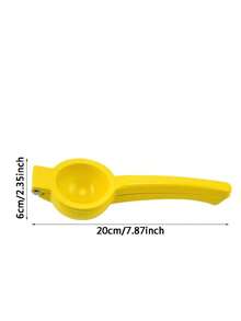 1 pieza Exprimidor de limón manual multifuncional de aluminio, exprimido sin esfuerzo y rápido, mango antideslizante, diseño ergonómico, sin electricidad necesaria, portátil con espacio de almacenamiento incorporado. Ideal para hacer jugo fresco durante el Ramadán, condimentar el desayuno en casa, bebidas de picnic al aire libre, herramienta de cocina esencial para amantes del jugo, accesorios de cocina, almacenamiento, decoración del hogar. - Multicolor - Ver 10
