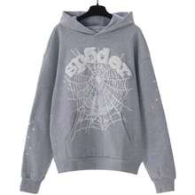 Hip Hop Spider Hoodie Set Y2K Zippered Pullover Sweatshirt For Men Matching Couples Hoodies - 灰色 - 查看 1