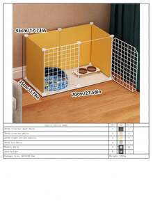 适用于小型犬、博美犬、吉娃娃、兔子、小猫的模块化室内宠物围栏，易于组装 - 彩色 - 查看 13