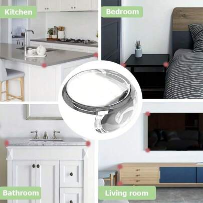 Hörnskydd för bord, genomskinliga möbler, hörnskydd, täcker vassa möbler, bordskanter och skåp, genomskinliga hörn och kanter, klara med stark vidhäftning