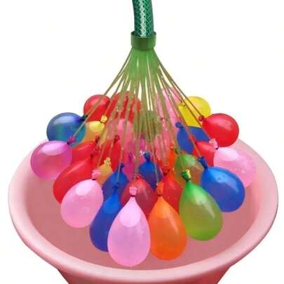 Globos de Agua Multicolor 111 Pzs con Diseño de Estrellas