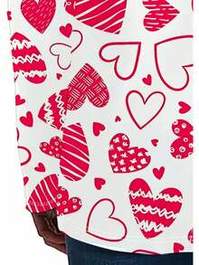 3D Love Pattern Design Printing Fashion  Women'S T-Shirt - Comfy Ventilate Crew Neck Long Sleeve - Perfect For Spring & Fall Casual Wear - [多色的] - 查看 6