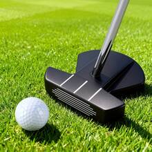 WUDAY Low Center-Of-Gravity Golf Putter, Anti-Slip Handle And Alignment Line, Cast The Stainless Steel Shaft, High Quality Material Design - Black - View 7