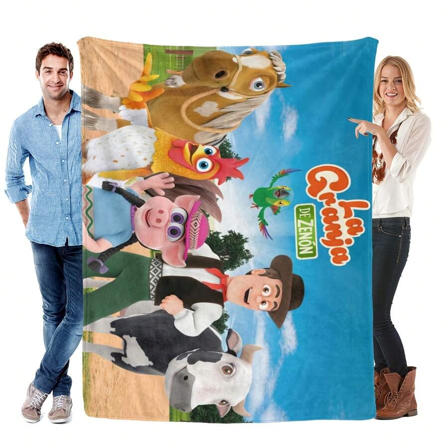 Zenon The Farmer Blanket Soft Bed Sofa Tow Cozy Lightweight Birthday Gift - hình dạng - Xem 1