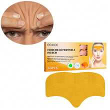 EELHOE 30pcs Used For Firming Facial Skin, Containing Collagen,Forehead Wrinkle Removal Patch, Reduces Forehead Wrinkles And Forehead Wrinkles, Anti-Aging, Lifts The Face, Tightens The Skin, And Refines Pores - 橘子 - 查看 2