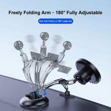 1pc New Stable Zinc Alloy Dual-Axis Magnetic Wireless Car Charger And Fast Charging Holder, Phone Navigation Mount - A - View 8