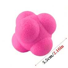 6pcs Hexagon Reaction Ball For Agility Training, Suitable For Basketball, Football, Adults Coordination & Fitness - Multicolor - View 9