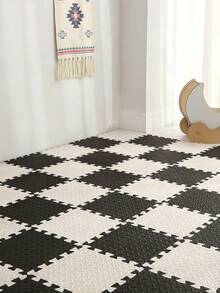 16pcs/Set Odorless Foam Floor Mats, Suitable For Indoor & Outdoor, Interlocking Puzzle Mats For Bedroom, Anti-Slip Yoga & Fitness Exercise, Easy To Clean Large Area Rug