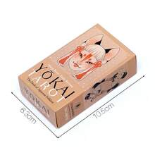 Baralho de Tarot Yokai: Cartas de Adivinhação com Arte Tradicional e Espíritos Místicos - Conjunto Completo de 78 Cartas para Leitura de Tarot, Meditação, Coleção e Presente Exclusivo para Amantes do Tarot. - Rosa amarelo - Ver 3
