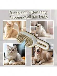 3 In 1 Usb Rechargeable Water Spray Pet Massage Brush Electric Cat Hair Removal Comb.Random Color For Shipping. - 彩色 - 查看 10