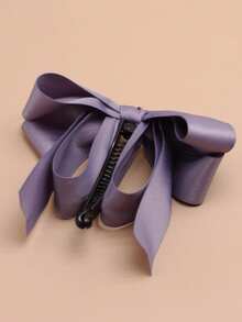 1 cái kẹp tóc trang trí nơ cho phụ nữ thanh lịch cho cuộc sống hàng ngày - Bụi tím - Xem 7