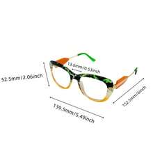 1副/2副豹纹方形女士眼镜，超大复古镜框，Y2K风格，适合旅行、聚会、朋友外出和节日礼物 - 多色 - 查看 11