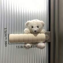 可爱白色泰迪熊门把手保护套 - 柔软面料，防撞防静电 - 适用于橱柜、卧室、办公室门。手套、可爱门把手保护套（泰迪熊造型）、隔热、情人节、小狗、嘉年华、派对装饰 - 彩色 - 查看 9