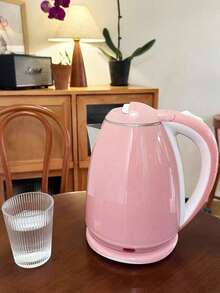 RB- 168S Hervidor de Agua Eléctrico Hogar 2L: Acero Inoxidable, Calentamiento Rápido y Apagado Automático – Tetera Compatible con Normas EU y US, Perfecta para Preparar Té y Agua Caliente - Blanco - Ver 3