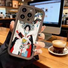 Funda de teléfono de moda, compatible con varios modelos de ,  y , funda de teléfono con diseño de vestido tradicional chino para modelos de ,  y , funda de protección para teléfono, regalo de funda de pareja para novio o novia, regalo de vacaciones, este es un regalo popular para amigos o socios, adecuado para ocasiones de negocios. Duradera, resistente a las manchas y a las huellas dactilares, esta nueva funda para teléfono de hombres y mujeres es un gran regalo. - Café integral - Ver 2