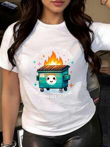 Women T-Shirts - Black - View 4