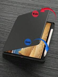 360 Degree Rotating Protective Case For IPad (A16) 11th Gen 11-Inch (2025) And IPad 10th Gen 10.9-Inch (2022) - Transparent Back Cover With Rotating Stand, With Pencil Slot, Black - Black - View 4