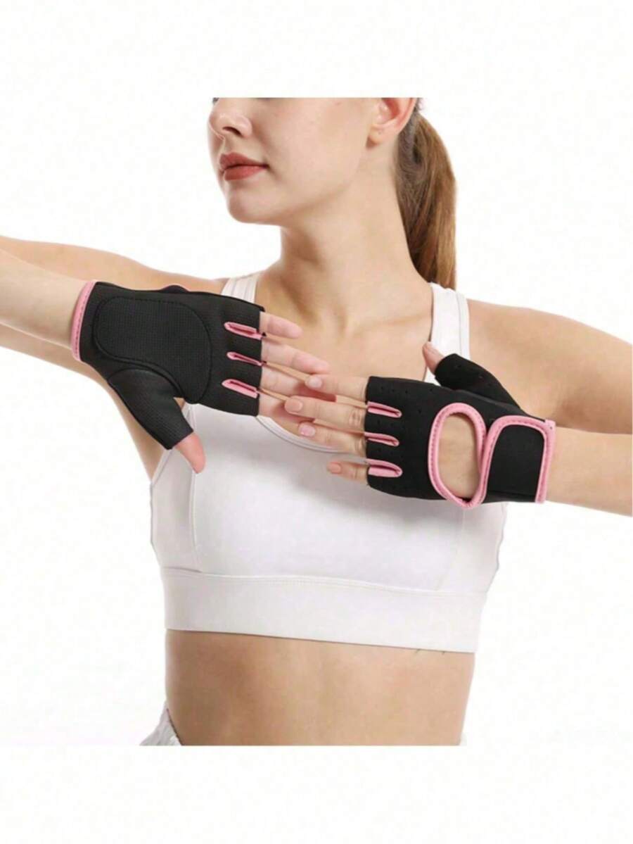 Unisex Fitness Gloves, Lightweight Workout Gloves Suitable For Weightlifting, Cycling, Exercise, Training, Pull-Ups And Rowing - Multicolor - View 1