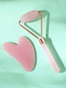 3pcs Massage Roller Set, Double-Headed Massage Roller; Scraping Board, Eye And Facial Massage Rod, Beauty Board Facial Massage Tool, Facial Beauty Massage Set - Multicolor - View 10