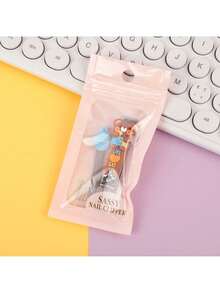 Adorable Cartoon Animal-Shaped Nail Clippers And Nail File Set, Macaron Colour Palette, PVC Cartoon Designs, A Seasonal Nail Care Gift Box Suitable For Everyday Use.