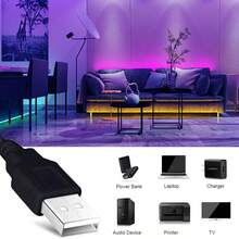1米/2米/3米/5米/10米/15米/20米 RGB LED灯带，自粘式LED灯，带44键遥控器，可调光，适用于房间、游戏室等。 - 多色光 - 查看 6