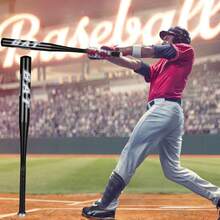 1pc Baseball Bat, Aluminum Alloy Steel Baseball Bat, Self-Defense Weapon Equipment For Car, Sports Outdoor Team Sports Baseball Softball Sports Accessories - Silver - View 6