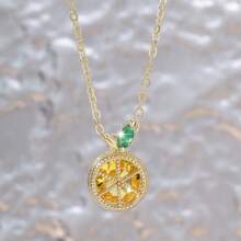 2026 Verano Nuevo Collar de Cadena de Fruta Refrescante para Mujeres Estilo Coreano y Japonés  Ins Moda Joyería de Cadena de Cuello Versátil - Rojo dorado XL68236-H - Ver 6