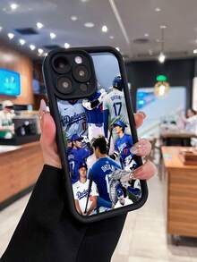 Estuche gráfico para teléfono Baseball Legends Compatible con estuches para teléfonos ,  17,  16 Pro Max,  15 Pro Max,  13 y  12 A prueba de golpes, caídas y rayones Un regalo perfecto para entusiastas del deporte, amigos, familiares y ocasiones especiales - Negro - Ver 1