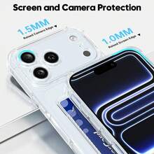 Hadaasi 1PC Clear Cute Phone Case Soft TPU Wallet Case Slim Bag Cover Shockproof With Card Slot Holder,Compatible With IPhone 17pro/17promax/Apple Air/17/16pro/16promax/16plus/16/16E/SE4 And Compatible With Samsung Galaxy S26Ultra/S26Plus/S26/S26Edge/S25Ultra/S25Plus/S25/S25Edge/S25FE/A17/A07/A56/A36/A26/A55/A35/A25/A15/A24/A34/A14/A16/A06/A05S And Honor 400/400Pro/400Lite - Clear - View 6