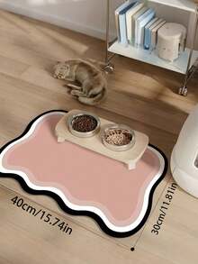 Customizable Quick-Drying Pet Feeding Mat, Personalized Pet Feeding Mat - Quick-Drying Waterproof Non-Slip Cat Bowl Mat, Can Print Pet Name - Splash-Proof, Absorbent, Easy To Clean Design, Paw Print Pattern, Suitable For Cats And Dogs - Multicolor - View 11