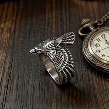 1 Stück modischer, rostfreier, wasserfester, verblassungsresistenter, hypoallergener Vintage Adler Punk Rock Stil Ring, geeignet für den täglichen Gebrauch, Lässig, Urlaub, Party, Geschenk für Männer - Eagle Herrenring - Übersicht 9