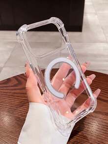 透明 MagSafe 保护壳，兼容 17 Pro Max/17 Pro/17/17 Air/16 Pro Max/16/16 Pro/16 Plus/16 E/15 Pro Max/15/15 Pro/15 Plus/14/14 Pro/14 Pro Max/14 Plus/13 Pro Max/13 Pro/13/12/12 Pro/12 Pro Max/11/11 Pro/11 Pro Max/Xs/Xr/X/Xs Max/7 Plus/8 Plus/7g/8g/SE2/SE3/12 Mini/13 Mini - 苹果爱好者的完美礼物 - 無色 - 查看 2