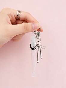 5ml Mini Perfume Atomizer Keychain, Portable Refillable Fragrance Spray Bottle With Bow Charm, Keychain Charm & Travel Fragrance Accessory, Ideal For Carrying Perfume/Cologne On-The-Go, Suitable For Women, Travelers, Gift Givers, Beauty Enthusiasts, Perfect For Travel Trips, Daily Outings, Office Use, Gift Exchanges (Birthdays/Anniversaries),Valentine's Day Gift