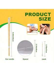 2/25 Ear Cleaning Sticks, Equipped With Ear Candles, Flame Resistant Tray And Cleaning Sticks - Soft Earwax Removal Tools For Home Spa, Travel And Daily Hygiene - Multicolor - View 3