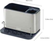 Joseph Joseph Surface Stainless Steel Caddy Sink Area Organizer And Sponge Holder, Stone - ColorA - 查看 2