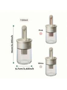 2-In-1 Silicone Oil Brush, Kitchen Oil Brush, Silicone Coated Oil Bottle Brush, Suitable For Cooking Vinegar, Sauce, Grilling And Frying - Multicolor - View 8