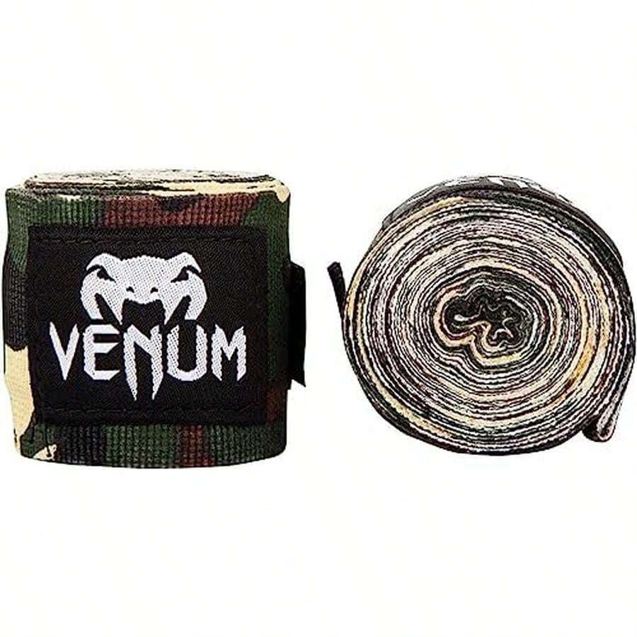 Venum - Vendas de Boxeo - Vendas de boxeo de camuflaje (camuflaje forestal) de 4 m - Ver 1