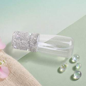 Luxury Rhinestone Travel Spray Bottle - Ultra Fine Mist, Portable, Refillable, Suitable For Perfume, Toner And Essential Oils