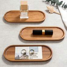 多功能乡村风托盘架及底座 - 天然皂碟、植物及装饰品收纳托盘、桌面置物架、餐具展示架，适用于浴室、客厅、厨房台面