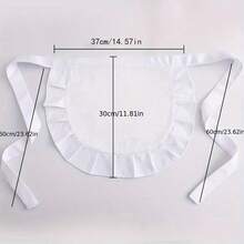 Maid Apron, Maid Half Apron, Waitress/Server Uniform, Maid Apron, Cute Princess Style Apron, Daily Bib, Chinese Style Chef Apron - Multicolor - View 4