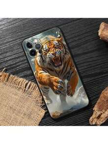 Custodia morbida per telefono compatibile con Apple 16e 11 12 13 14 15 16 Pro Max Plus X, custodia in silicone con arte di gatto animale, cover protettiva compatibile con 17 Pro Case, 17 Pro Max Case, 17 Case, 16 Pro Case - Zambia 05 - Visualizzare 9