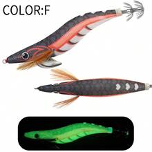 12g 14g 19g Jig de Calamar Flotante Eging Pescañuelo de Calamarñuelo de Pesca Cebo Artificial para Pesca Gancho de Calamar Pulpo Calamar - Una pieza color F - Ver 13