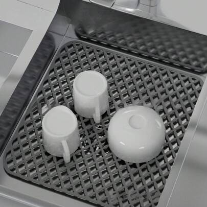 Silicone Sink Protector Mat For Stainless Steel Sinks, Hollow Drainage Mat, Four-Leaf Clover Silicone Sink Protector Mat, Heat Insulation Mat